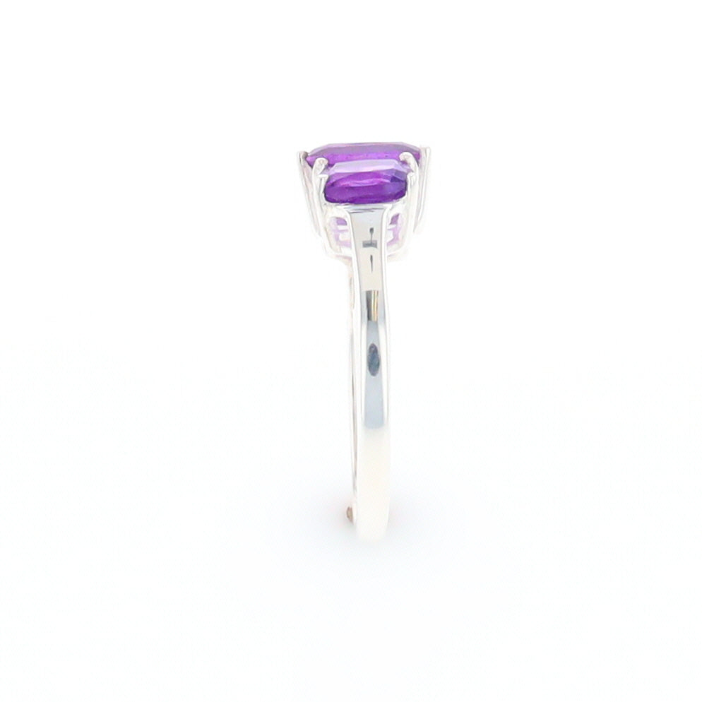 3-Stone Amethyst Ring