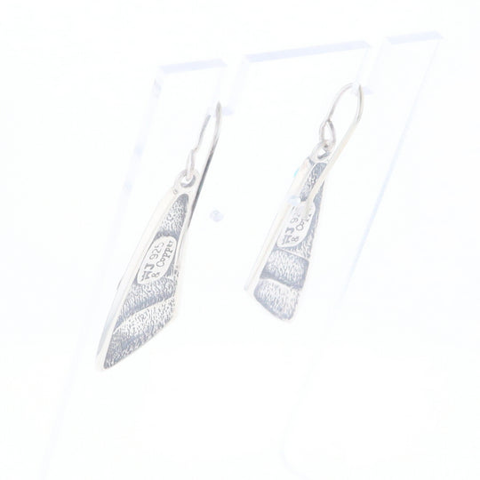 Native Triangle Turquoise Hook Earrings