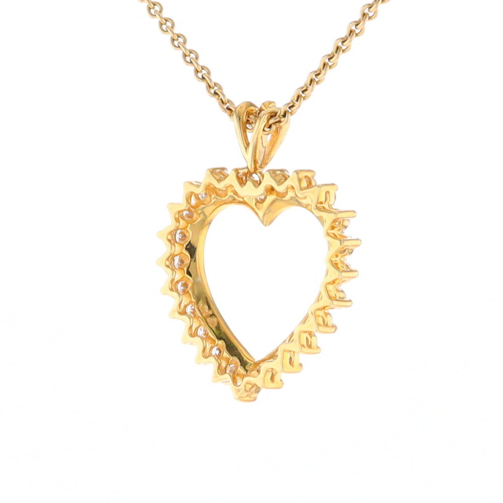 Diamond Halo Heart Pendant