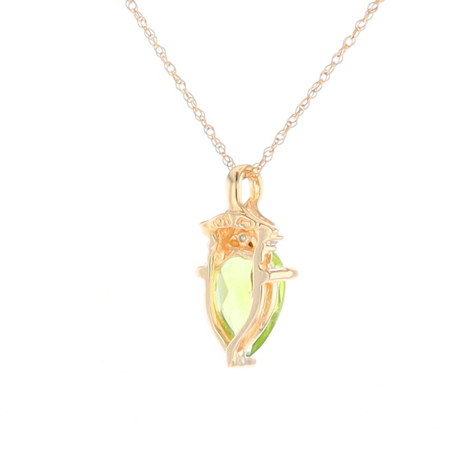 Pear-Shaped Peridot Necklace