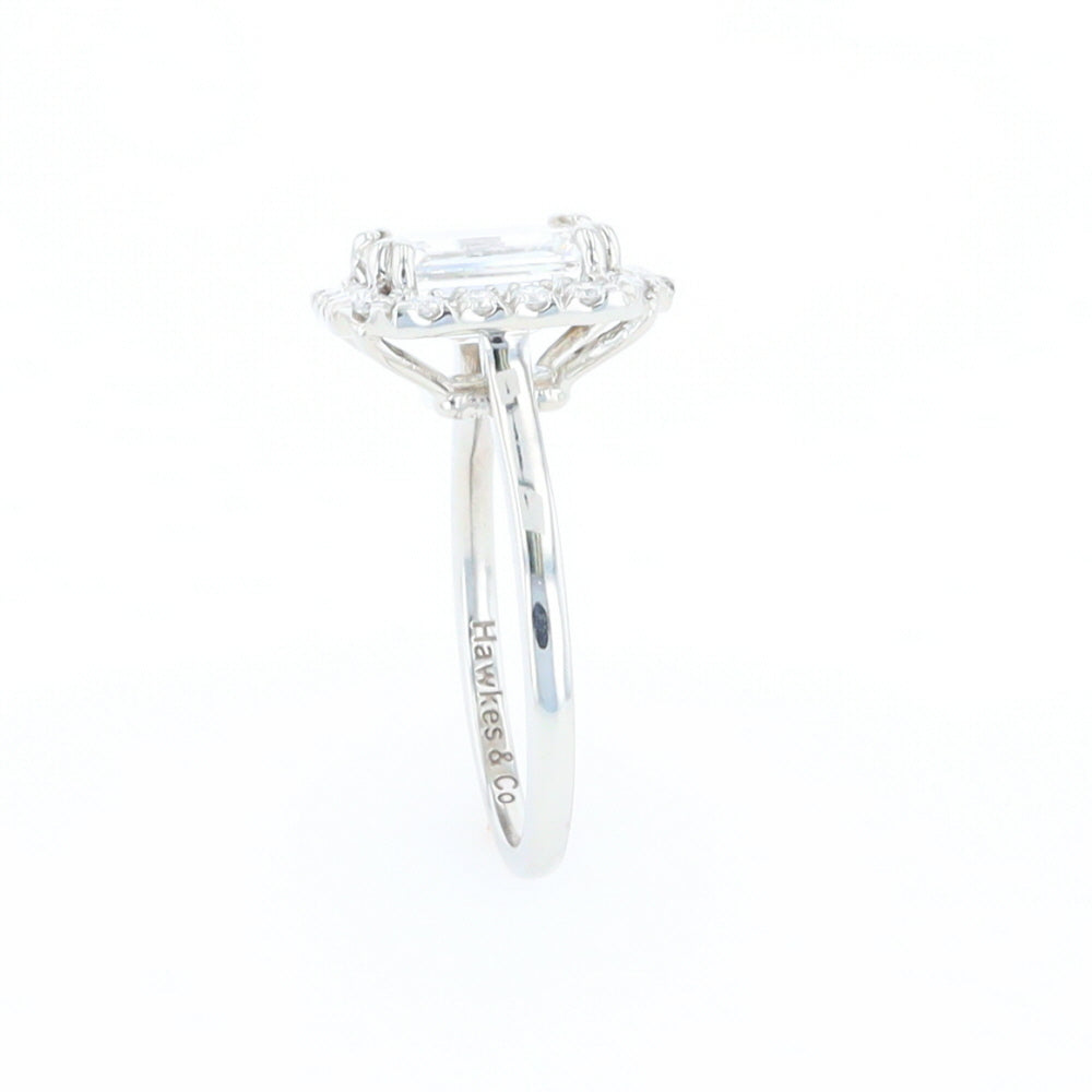 Emerald Cut Diamond Engagement Ring