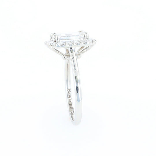 Emerald Cut Diamond Engagement Ring