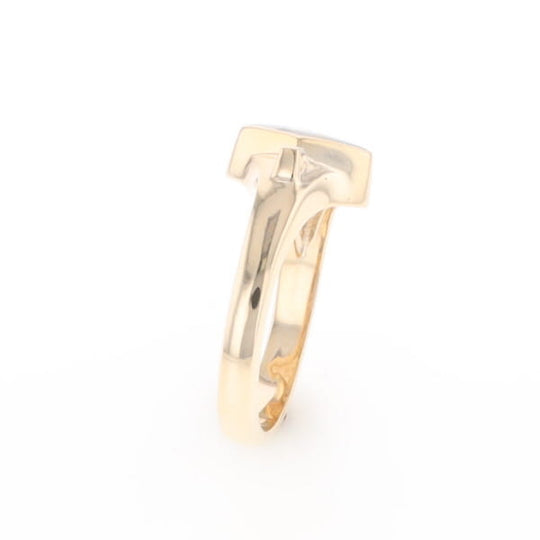 G2 Gold Quartz Ring Diamond Shape Inlaid with 0.05ctw Round Diamonds
