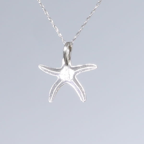 Opal Pendant Inlaid Realistic Star Fish Design