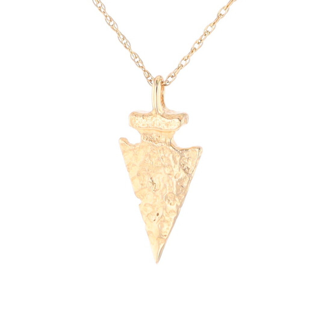 Gold Arrowhead Pendant