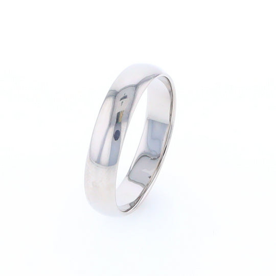 White Gold Standard Fit Wedding Band