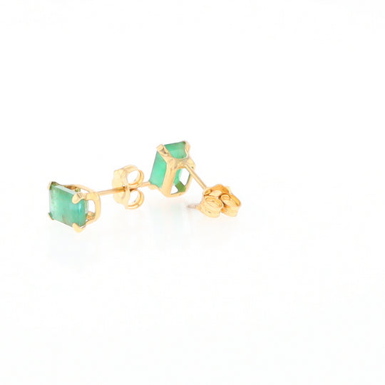 Emerald Stud Earrings