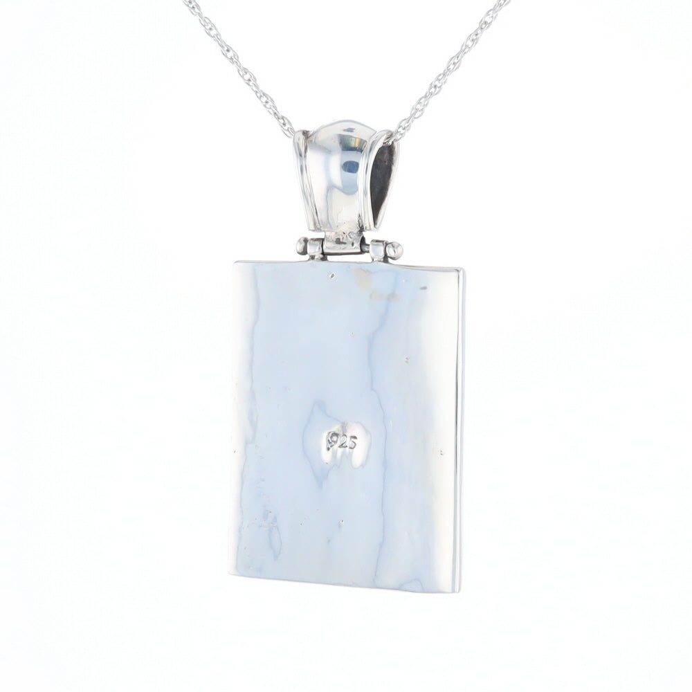 Onyx & Mother of Pearl Checkered Pendant