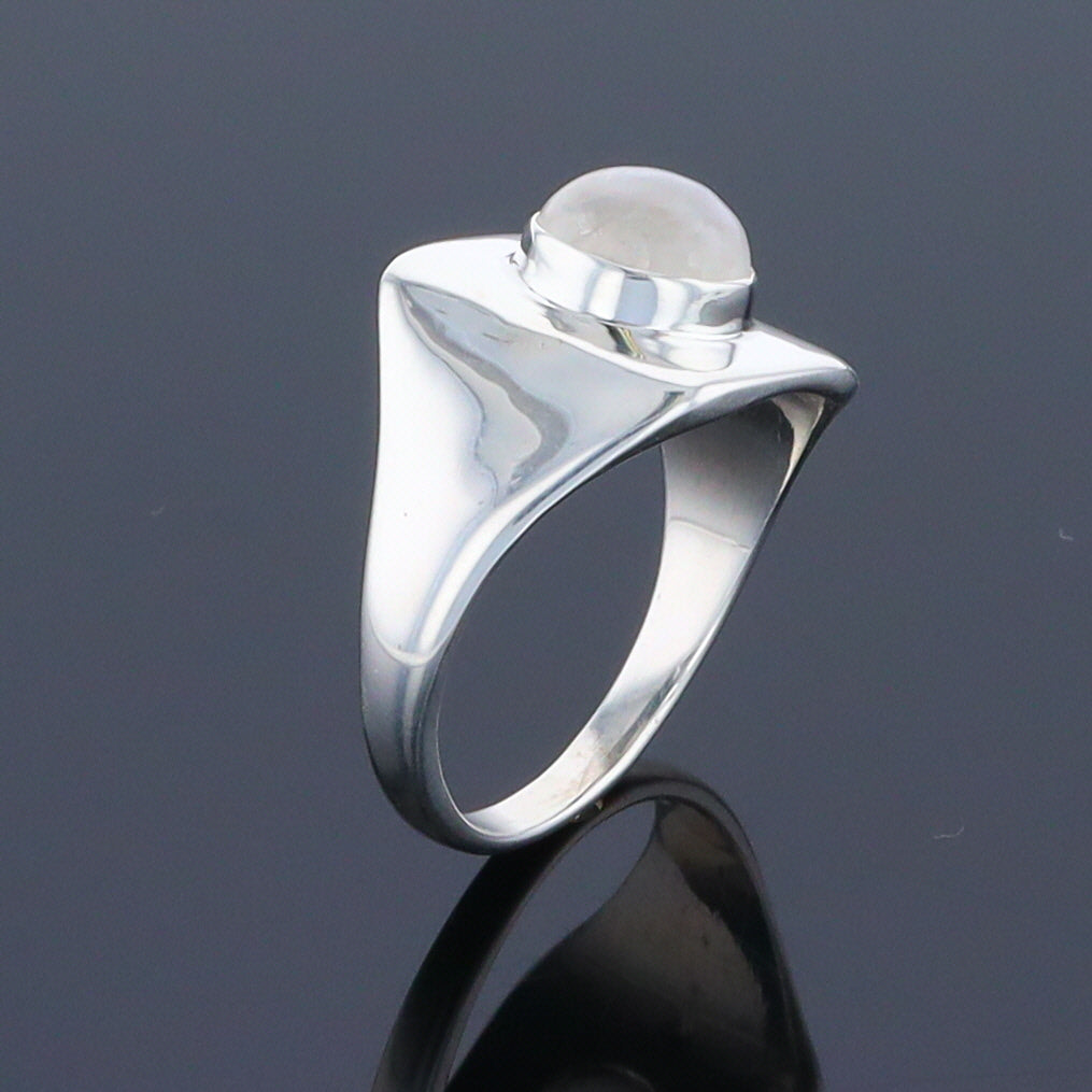 Bezel Moonstone Ring