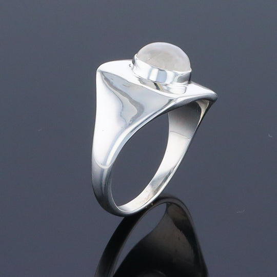 Bezel Moonstone Ring