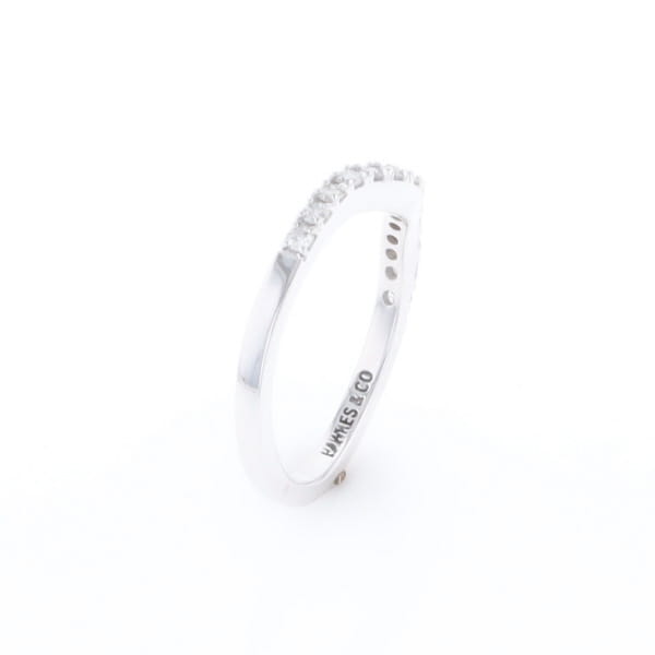 Diamond Contour Wedding Band