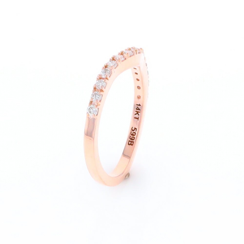 Rose Gold Diamond Wedding Band