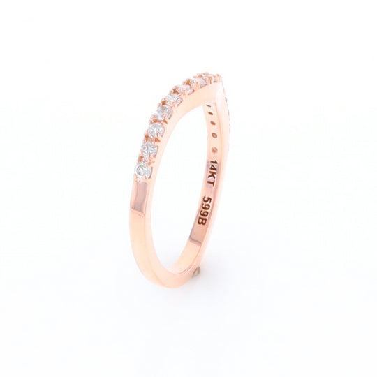 Rose Gold Diamond Wedding Band