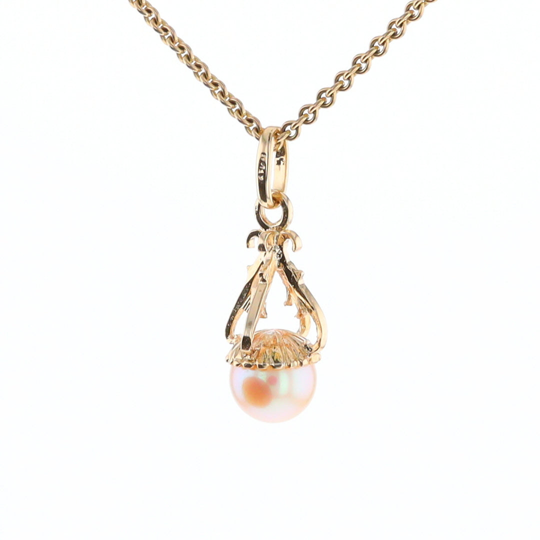 Swirl Chandelier Pearl Pendant