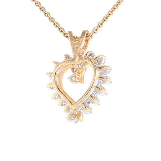 Open Heart Diamond Pendant