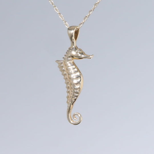 Opal Pendant Inlaid Realistic Sea Horse Design