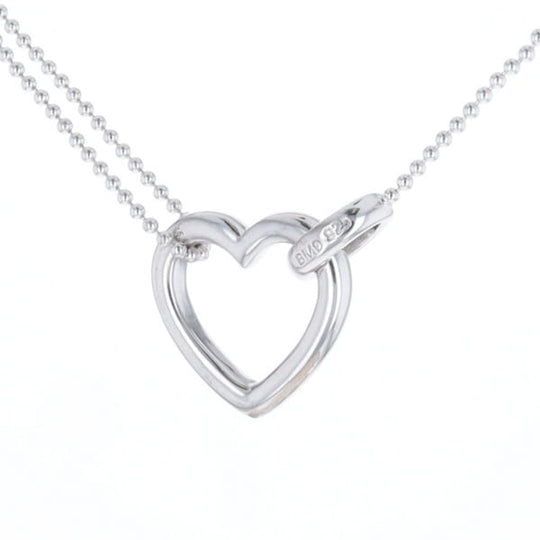 Diamond Clip Heart Necklace