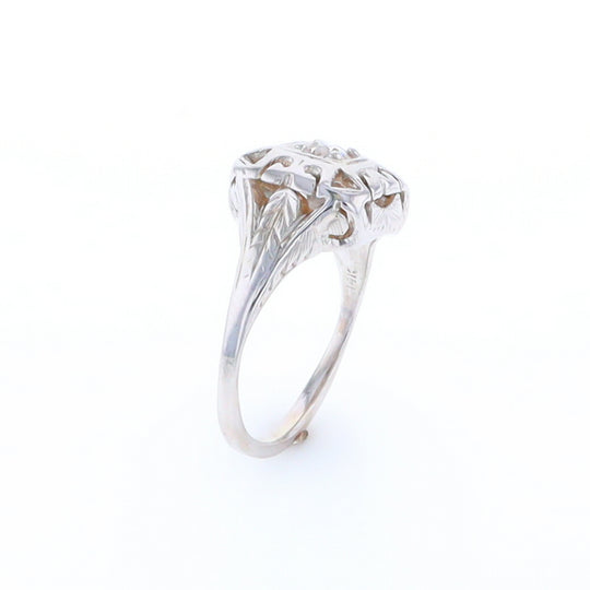 Vintage Square Top Diamond Ring