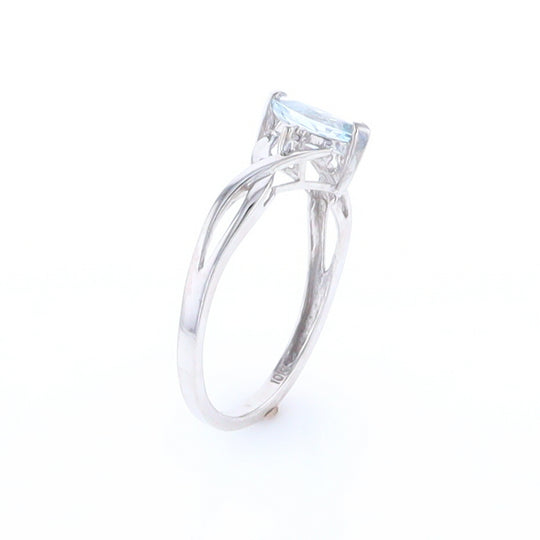 Marquise Blue Topaz Ring