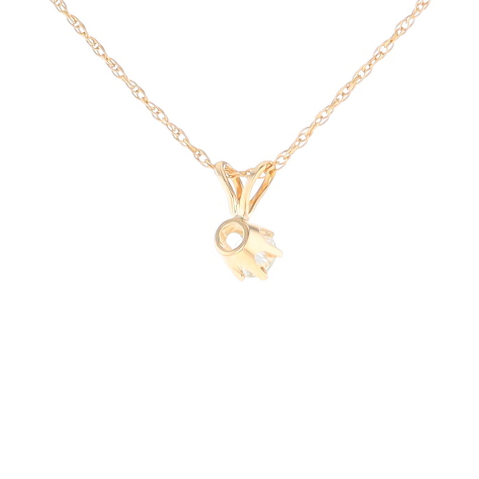 Solitaire Diamond Pendant