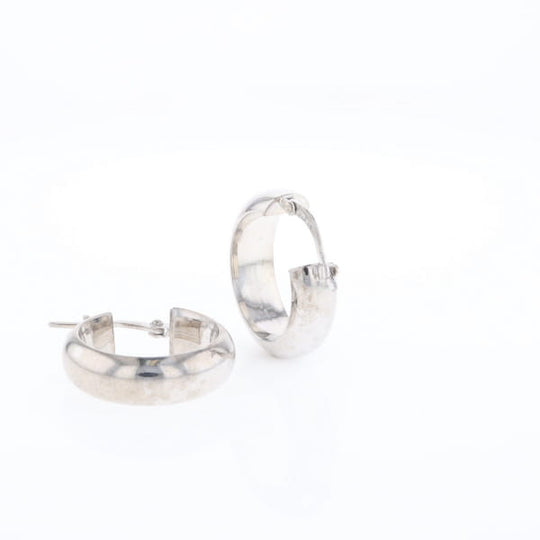 Hollow Round Tube Hoop Earrings