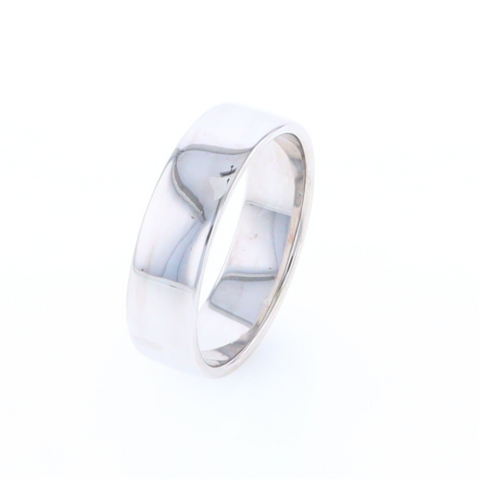 White Gold Wedding Band