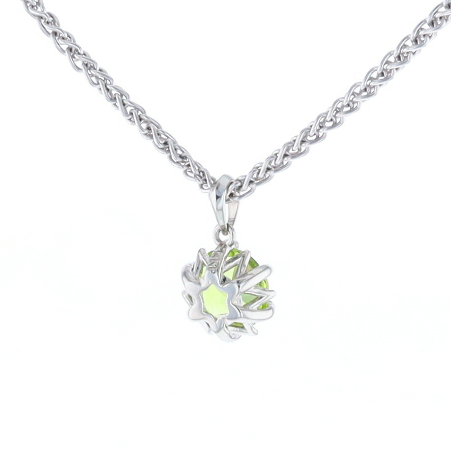 Solitaire Peridot Tulip Pendant