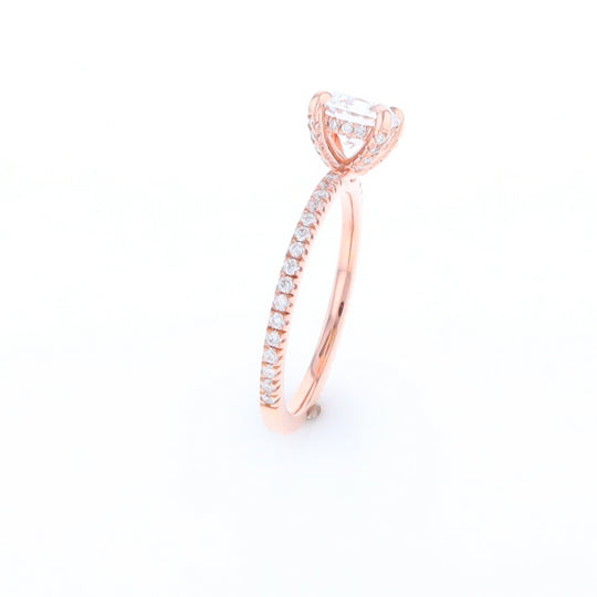 Rose Gold Lab Grown Diamond Engagement Ring