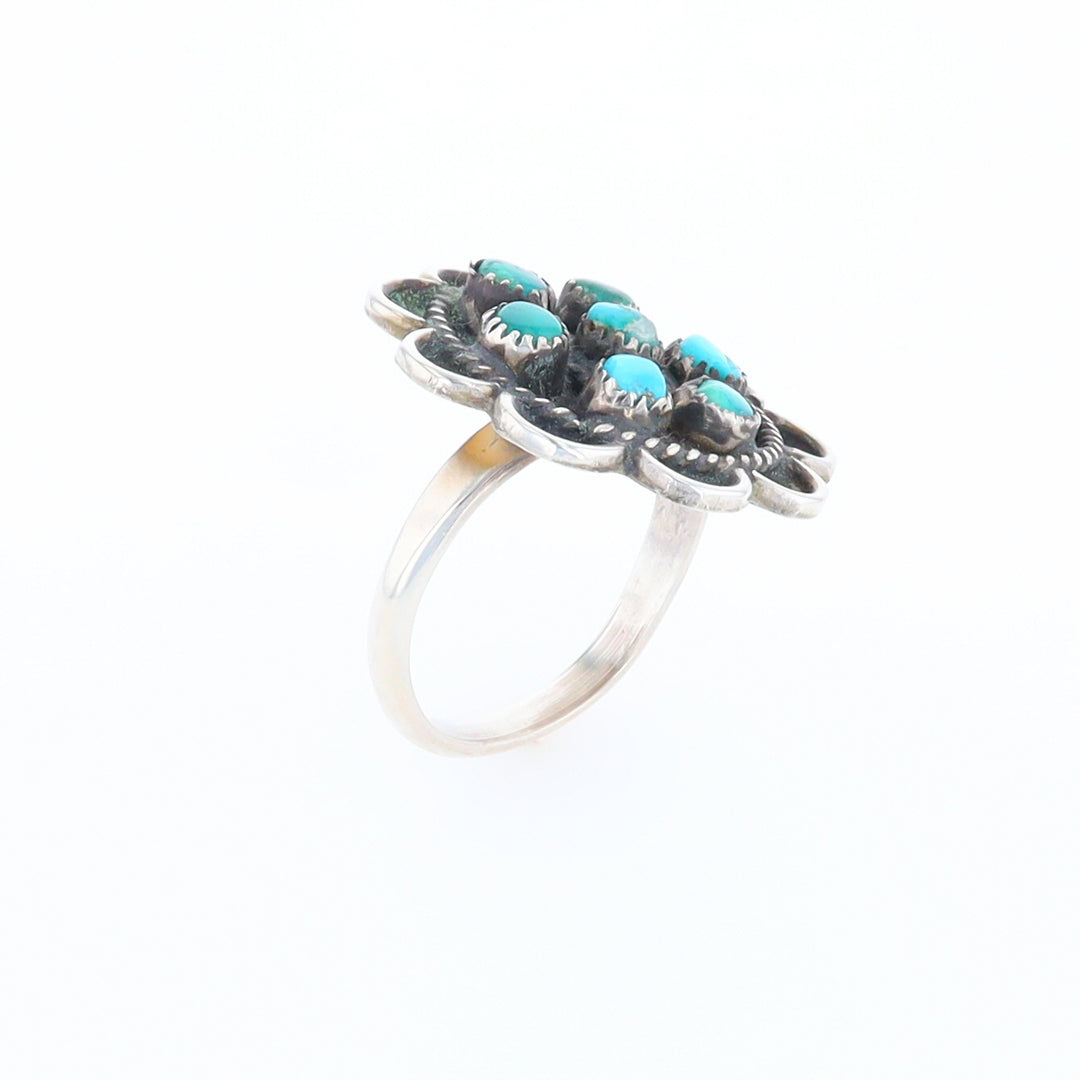 Turquoise Flower Ring