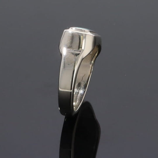 Opal Rings Rectangle Inlaid Design Lady's Ring
