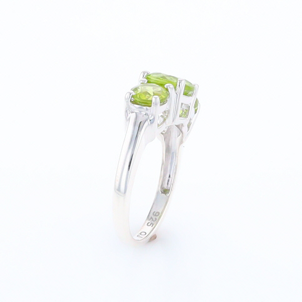 Three Peridot Ring