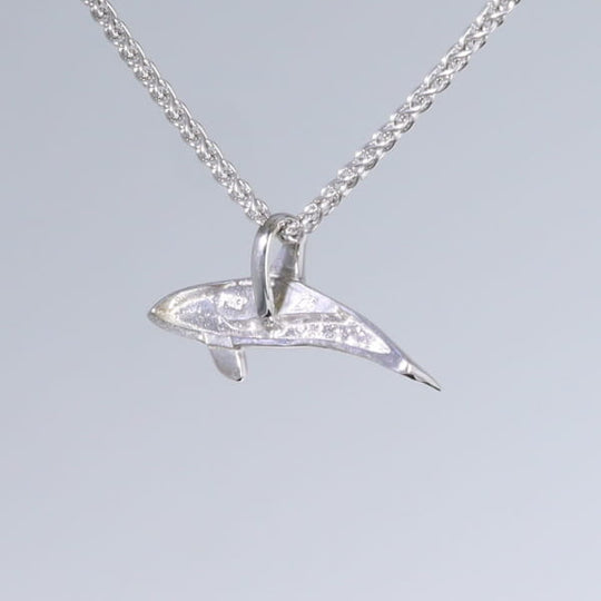 Opal Pendant Inlaid Realistic Orca Killer Whale Design