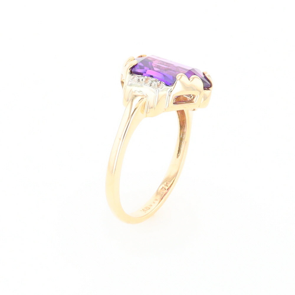 Vintage Hexagon Sapphire Ring