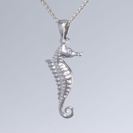 Opal Pendant Inlaid Realistic Sea Horse Design