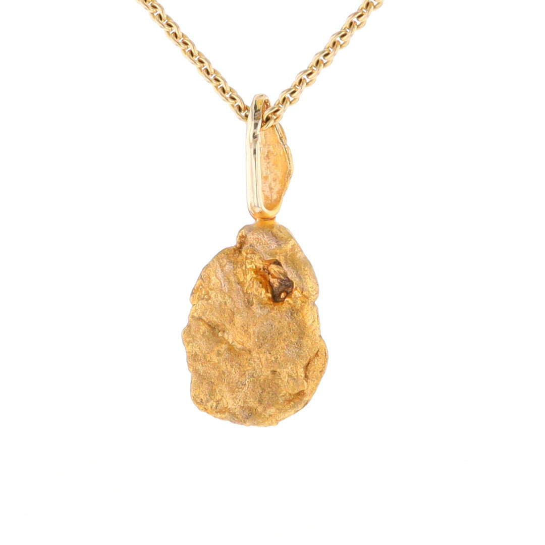 20K Natural Gold Nugget Pendant