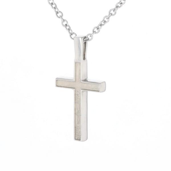 Sugilite 3 Section Inlaid Cross Pendant