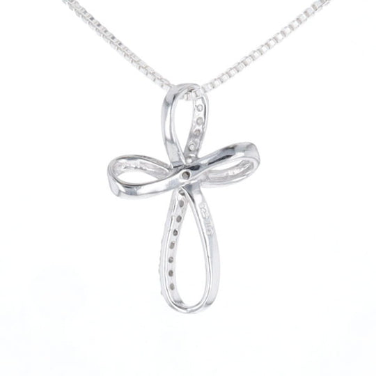 Open Loop Cross Necklace