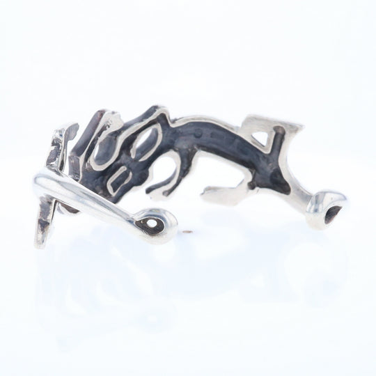 Sterling Silver Lizard Cuff Bracelet