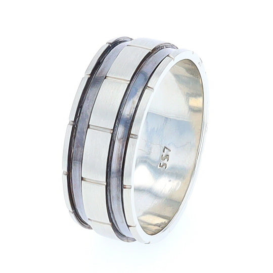 Contemporary Men's Comforts Fit Wedding Band Medium