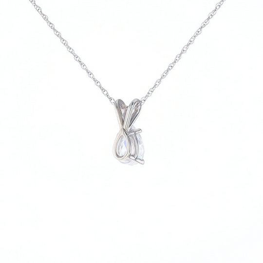 Pear Diamond Solitaire Pendant