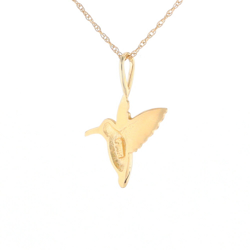 Gold Hummingbird Charm