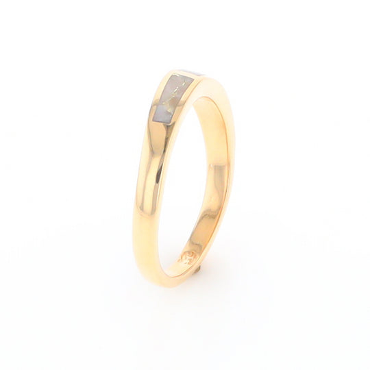 3 Section Gold Quartz Ring Lady’s Anniversary Band G2