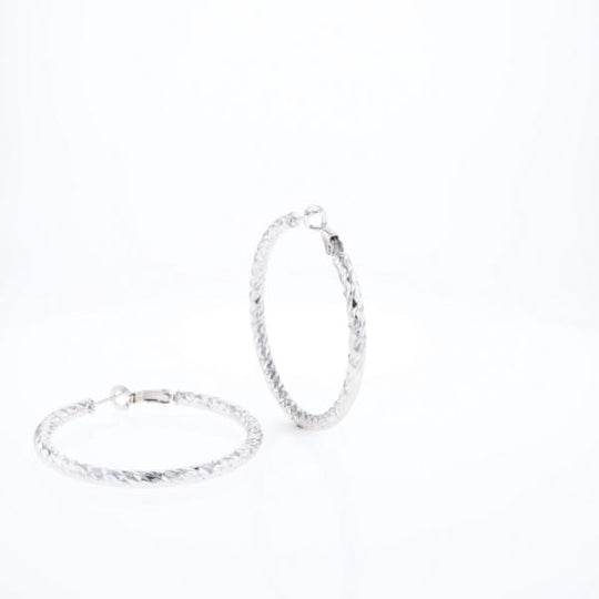 Diamond Cut Hoops