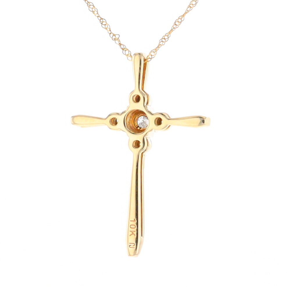 Illusion Cluster Cross Necklace