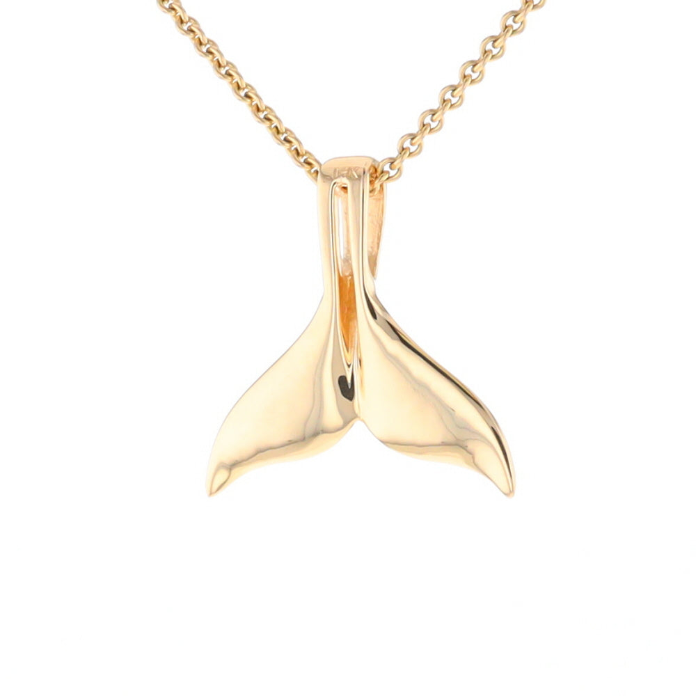 Whale Tail Necklaces Natural Gold Quartz and Nuggets Inlaid Pendant