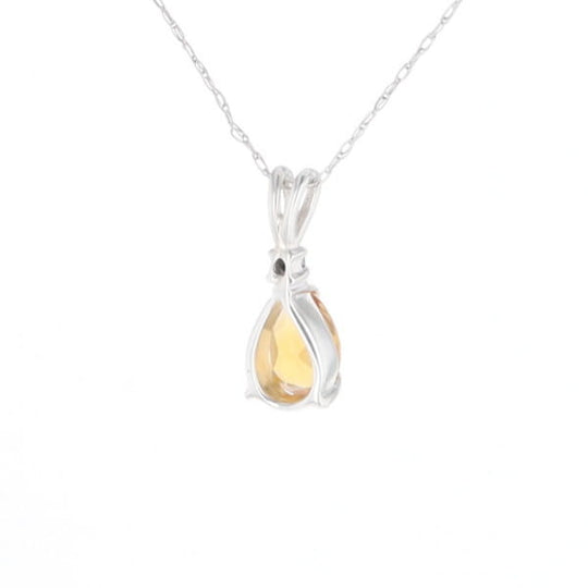 Citrine Pear Pendant