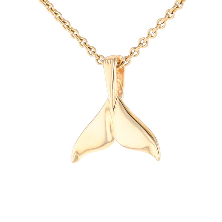 Whale Tail Necklaces Natural Gold Quartz and Nuggets Inlaid Pendant