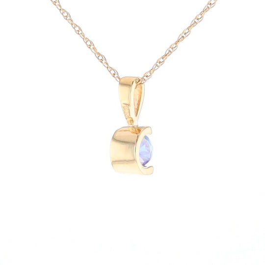 Solitaire Tanzanite Pendant