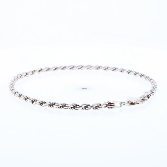 Silver Rope Bracelet