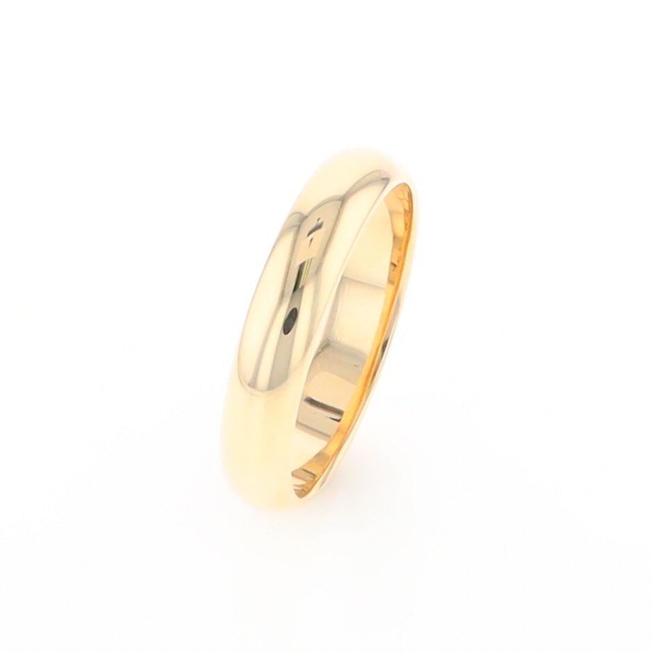 High Polished Comfort Fit Wedding Band